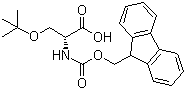 Fmoc-O-tert-butyl-D-serine molecular structure (CAS 128107-47-1)