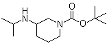 3-[(1-Methylethyl)amino]-1-piperidinecarboxylic acid tert-butyl ester molecular structure (CAS 1282742-29-3)