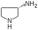 结构式 CAS# 128345-57-3, (S)-3-氨基吡咯烷