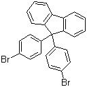 结构式 CAS# 128406-10-0, 9,9-双(4-溴苯基)-9H-芴