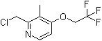 结构式 CAS# 128430-66-0, 2-氯甲基-3-甲基-4-(2,2,2-三氟乙氧基)吡啶