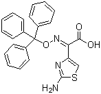 (Z)-2-(2-Aminothiazole-4-yl-)-2-trityloxyimino acetic acid molecular structure (CAS 128438-01-7)