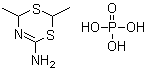 2,4-Dimethyl-4H-1,3,5-dithiazin-6-amine phosphate molecular structure (CAS 128506-12-7)