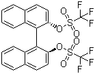 (S)-(+)-1,1'-联-2-萘酚二(三氟甲磺酸酯)分子结构 (CAS 128544-05-8)