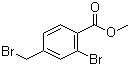 2-溴-4-溴甲基苯甲酸甲酯分子结构 (CAS 128577-48-0)