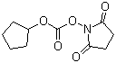structure of CAS# 128595-07-3, N-(Cyclopentyloxycarbonyloxy)succinimide