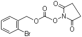 structure of CAS# 128611-93-8, N-(2-Bromobenzyloxycarbonyloxy)succinimide;Z(2-Br)OSu; 2-Bromobenzyl succinimdyl carbonate; N-(2-Bromo-Z)succinimide; 2-BrZ-OSu