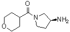 [(3S)-3-Amino-1-pyrrolidinyl](tetrahydro-2H-pyran-4-yl)methanone molecular structure (CAS 1286207-63-3)