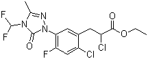 Carfentrazone-ethyl molecular structure (CAS 128639-02-1)