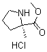 2-甲基-D-脯氨酸甲酯盐酸盐分子结构 (CAS 1286768-32-8)