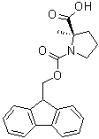 1-[[(9H-Fluoren-9-yl)methoxy]carbonyl]-2-methyl-D-proline molecular structure (CAS 1286768-33-9)
