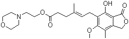 Mycophenolate mofetil molecular structure (CAS 128794-94-5)