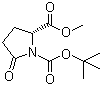 Boc-D-pyroglutamic acid methyl ester molecular structure (CAS 128811-48-3)