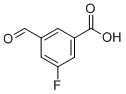 3-氟-5-甲酰基苯甲酸分子结构 (CAS 1289005-85-1)
