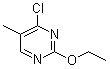 4-Chloro-2-ethoxy-5-methylpyrimidine molecular structure (CAS 1289384-90-2)