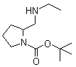 2-[(Ethylamino)methyl]-1-pyrrolidinecarboxylic acid tert-butyl ester molecular structure (CAS 1289385-02-9)