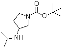 3-[(1-Methylethyl)amino]-1-pyrrolidinecarboxylic acid tert-butyl ester molecular structure (CAS 1289385-05-2)