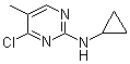 structure of CAS# 1289385-24-5, 4-Chloro-N-cyclopropyl-5-methyl-2-pyrimidinamine