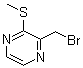2-(溴甲基)-3-(甲硫基)吡嗪分子结构 (CAS 1289385-55-2)