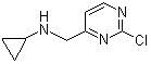 2-Chloro-N-cyclopropyl-4-pyrimidinemethanamine molecular structure (CAS 1289386-31-7)
