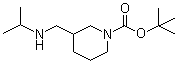 3-[[(1-Methylethyl)amino]methyl]-1-piperidinecarboxylic acid tert-butyl ester molecular structure (CAS 1289386-34-0)