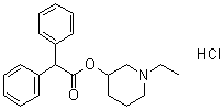 Piperidolate hydrochloride molecular structure (CAS 129-77-1)