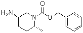structure of CAS# 1290191-65-9, (2R,5S)-5-Amino-2-methyl-1-piperidinecarboxylic acid phenylmethyl ester;(-)-(2R,5S)-Benzyl 5-amino-2-methylpiperidine-1-carboxylate
