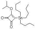 3-(1-Methylethoxy)-4-(tributylstannyl)-3-cyclobutene-1,2-dione molecular structure (CAS 129034-70-4)