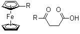 4-二茂铁-4-氧代丁酸分子结构 (CAS 1291-72-1)