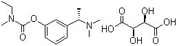 Rivastigmine tartrate molecular structure (CAS 129101-54-8)