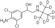 Clenbuterol-D9 molecular structure (CAS 129138-58-5)