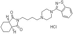 Perospirone hydrochloride molecular structure (CAS 129273-38-7)