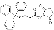 结构式 CAS# 129431-12-5, 1-[1-氧代-3-[(三苯基甲基)硫基]丙氧基]-2,5-吡咯烷二酮
