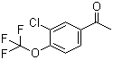 structure of CAS# 129604-27-9, 3'-Chloro-4'-trifluoromethoxyacetophenone;1-[3-Chloro-4-(trifluoromethoxy)phenyl]ethanone