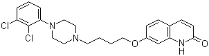 结构式 CAS# 129722-25-4, 7-[4-[4-(2,3-二氯苯基)-1-哌嗪基]丁氧基]-2(1H)-喹啉酮