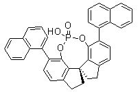 (11aR)-10,11,12,13-Tetrahydro-5-hydroxy-3,7-di-1-naphthalenyl-diindeno[7,1-de:1',7'-fg][1,3,2]dioxaphosphocin-5-oxide molecular structure (CAS 1297613-73-0)
