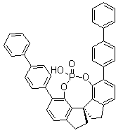 structure of CAS# 1297613-77-4, (11aR)-10,11,12,13-Tetrahydro-5-hydroxy-3,7-bis([1,1'-biphenyl]-4-yl)-diindeno[7,1-de:1',7'-fg][1,3,2]dioxaphosphocin-5-oxide