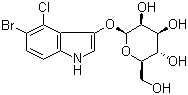 5-溴-4-氯-1H-吲哚-3-基 beta-D-吡喃甘露糖苷分子结构 (CAS 129787-67-3)