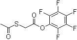 (Acetylthio)acetic acid pentafluorophenyl ester molecular structure (CAS 129815-48-1)