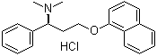 structure of CAS# 129938-20-1, Dapoxetine hydrochloride;(1S)-N,N-Dimethyl-3-naphthalen-1-yloxy-1-phenyl-propan-1-amine hydrochloride