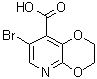 7-Bromo-2,3-dihydro-1,4-dioxino[2,3-b]pyridine-8-carboxylic acid molecular structure (CAS 1299607-64-9)