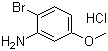 structure of CAS# 129968-11-2, 2-Bromo-5-methoxyaniline hydrochloride
