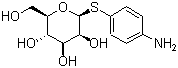 4-Aminophenyl 1-thio-beta-D-mannopyranoside molecular structure (CAS 129970-93-0)