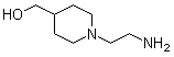 1-(2-氨基乙基)-4-哌啶甲醇分子结构 (CAS 129999-62-8)