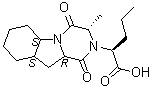 structure of CAS# 130061-28-8, Perindoprilat lactam B;(alphaS,3S,5aS,9aS,10aR)-Decahydro-3-methyl-1,4-dioxo-alpha-propylpyrazino[1,2-a]indole-2(1H)-acetic acid