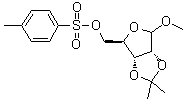Methyl 2,3-O-isopropylidene-5-O-tosyl-D-ribofuranoside molecular structure (CAS 13007-50-6)