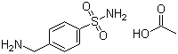 structure of CAS# 13009-99-9, Mafenide acetate ;4-(Aminomethyl)benzenesulfonamide acetate