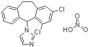Eberconazole nitrate molecular structure (CAS 130104-32-4)