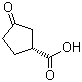 (1R)-3-氧代环戊烷羧酸分子结构 (CAS 13012-38-9)