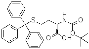 N-[(1,1-Dimethylethoxy)carbonyl]-S-(triphenylmethyl)-D-homocysteine molecular structure (CAS 1301706-43-3)